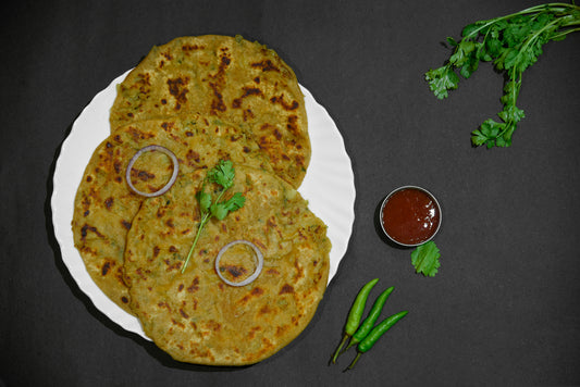 Cilantro Tofu parantha