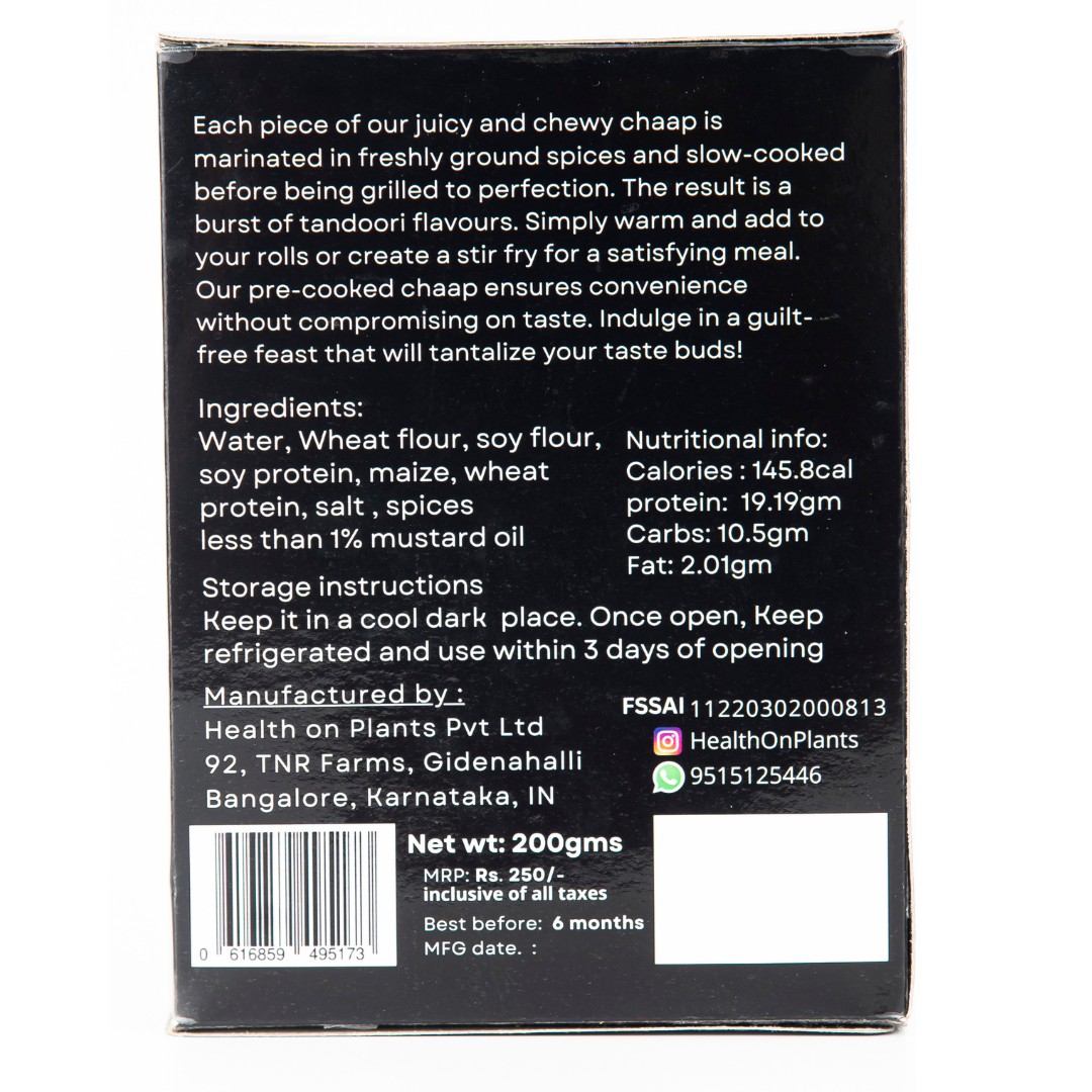 Tandoori Soy Chaap (Rest of India)