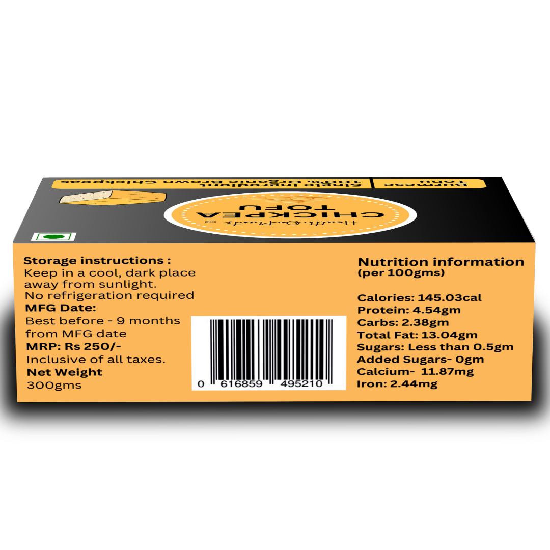 Chickpea Tofu /Burmese Shan) Tofu (Rest of India) (chickpea tofu).-200 grams