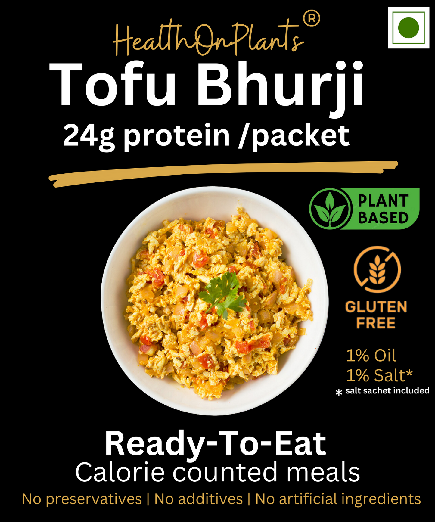 Tofu Bhurji -Ready to eat (Rest of India)