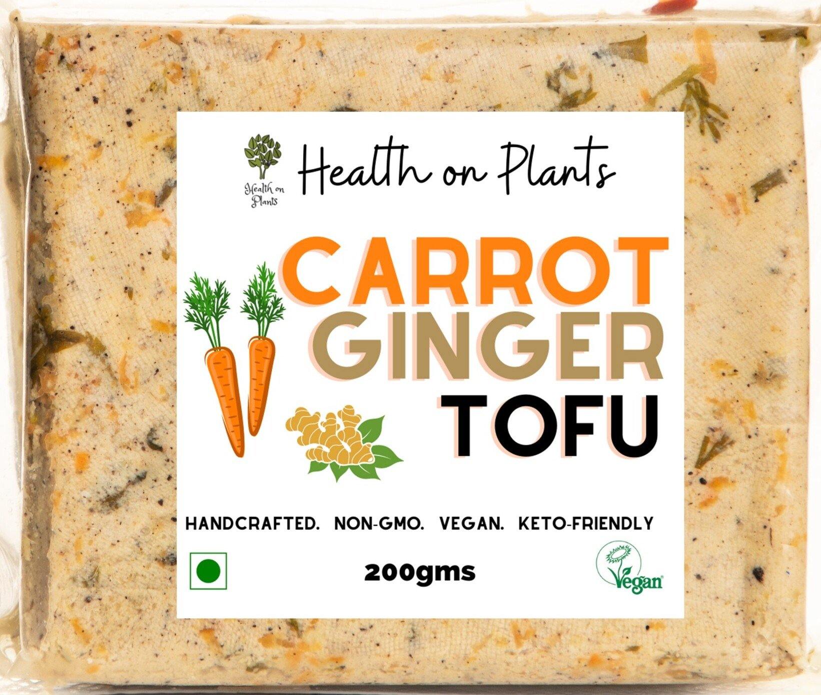 Tofu, Carrot ginger tofu, Health on Plants