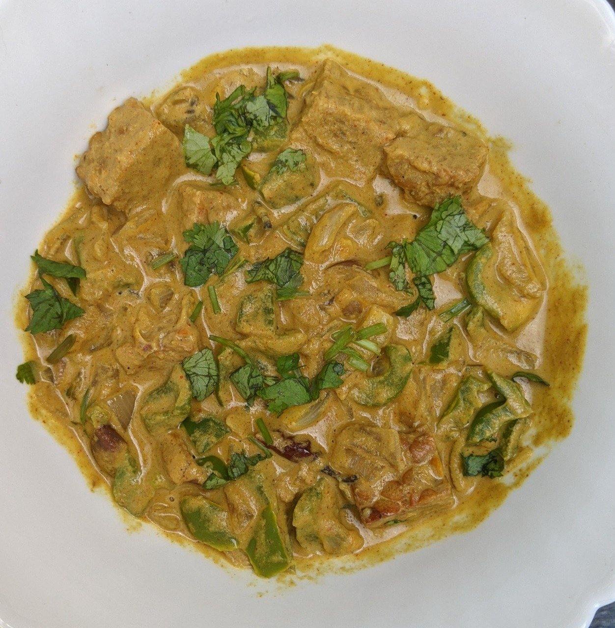 Tempeh - Air Fried with curry paste